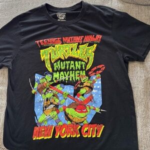 Nickelodeon TMNT Mutant Mayhem Black Tee, XL
